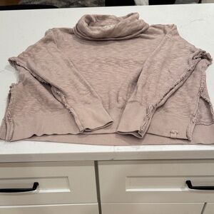 We The Free Soft Pink Cowl Neck Sweater